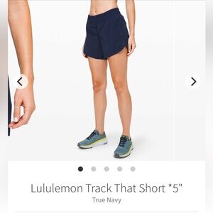 Lululemon Track That shorts 5” mid rise